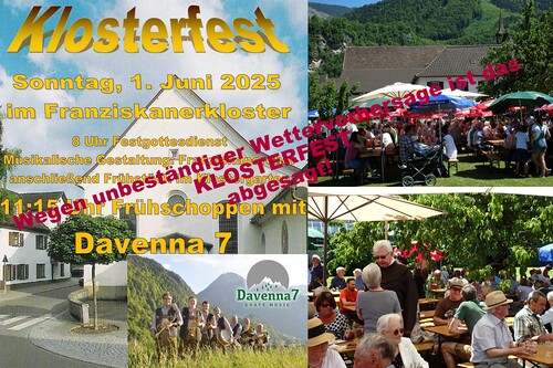 Klosterfest abgesagt / Franziskanerkloster